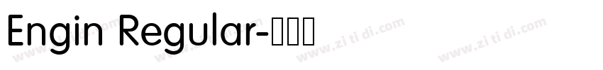 Engin Regular字体转换